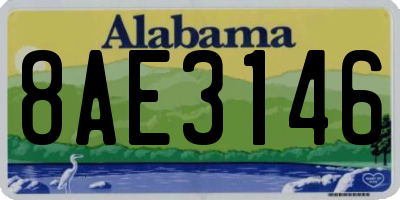 AL license plate 8AE3146