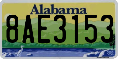 AL license plate 8AE3153
