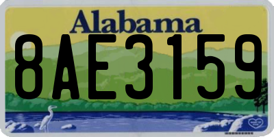 AL license plate 8AE3159