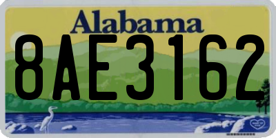 AL license plate 8AE3162