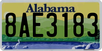 AL license plate 8AE3183