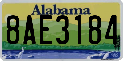 AL license plate 8AE3184