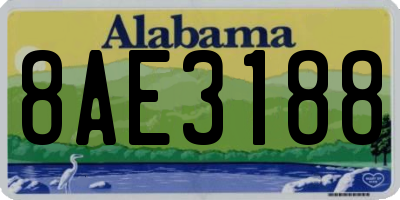 AL license plate 8AE3188