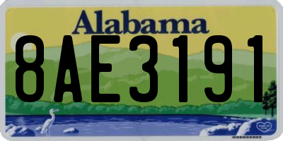 AL license plate 8AE3191