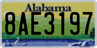 AL license plate 8AE3197