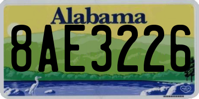 AL license plate 8AE3226