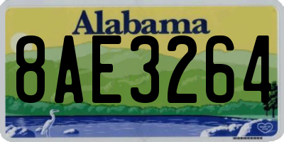 AL license plate 8AE3264