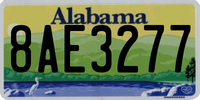 AL license plate 8AE3277