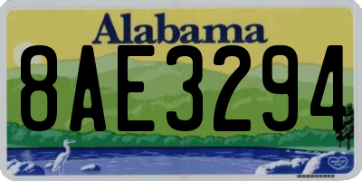 AL license plate 8AE3294