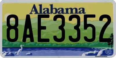 AL license plate 8AE3352