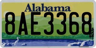 AL license plate 8AE3368