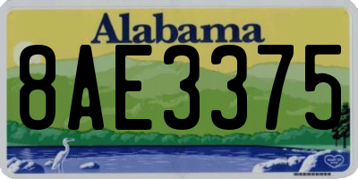 AL license plate 8AE3375