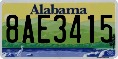 AL license plate 8AE3415