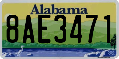 AL license plate 8AE3471