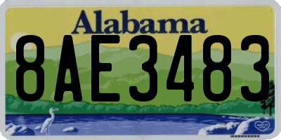 AL license plate 8AE3483