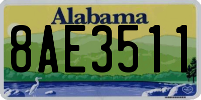 AL license plate 8AE3511