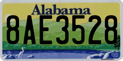 AL license plate 8AE3528