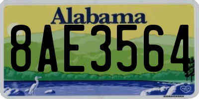 AL license plate 8AE3564
