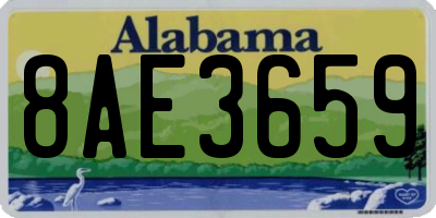 AL license plate 8AE3659