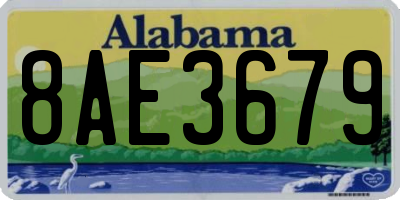 AL license plate 8AE3679