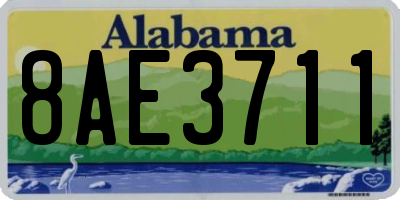 AL license plate 8AE3711