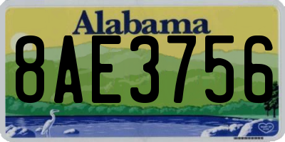 AL license plate 8AE3756