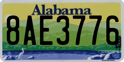AL license plate 8AE3776