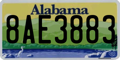 AL license plate 8AE3883