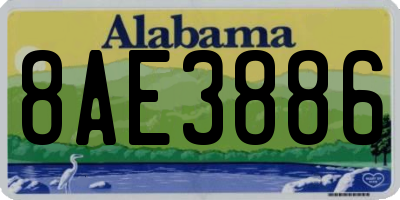 AL license plate 8AE3886