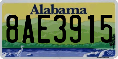 AL license plate 8AE3915