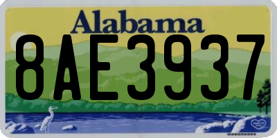 AL license plate 8AE3937
