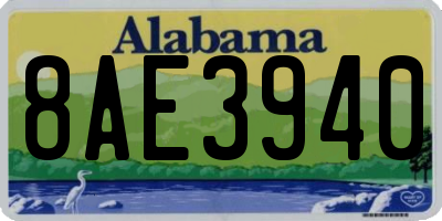 AL license plate 8AE3940