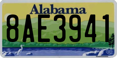 AL license plate 8AE3941