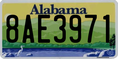 AL license plate 8AE3971