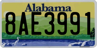 AL license plate 8AE3991