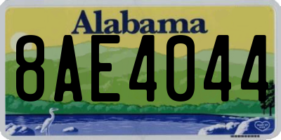 AL license plate 8AE4044