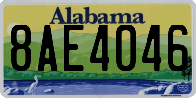 AL license plate 8AE4046