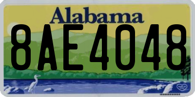 AL license plate 8AE4048
