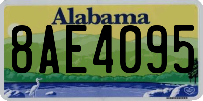 AL license plate 8AE4095