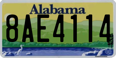 AL license plate 8AE4114