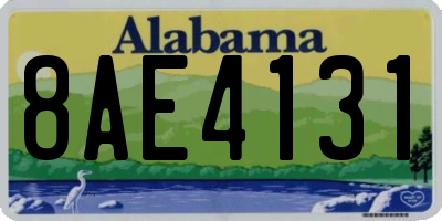 AL license plate 8AE4131