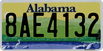 AL license plate 8AE4132