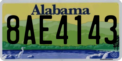 AL license plate 8AE4143