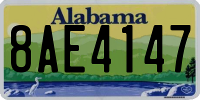 AL license plate 8AE4147