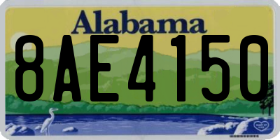 AL license plate 8AE4150