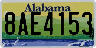 AL license plate 8AE4153