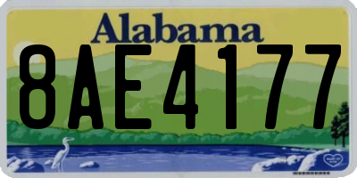 AL license plate 8AE4177