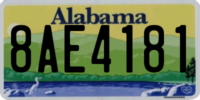 AL license plate 8AE4181