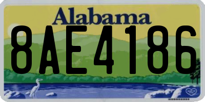 AL license plate 8AE4186