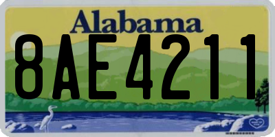 AL license plate 8AE4211
